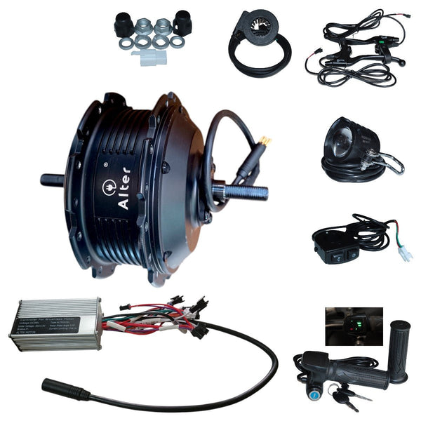 ALTER (002S) 36V 250W CYCLE HUB MOTOR KIT (SINGLE SPEED) - Alter Bikes