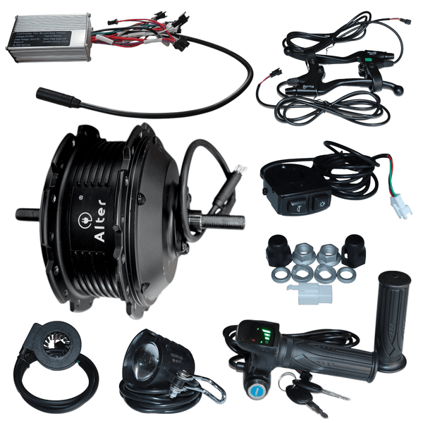 36v 250w hub motor electric bicycle conversion kit ALTER 36V 250W (002S) CYCLE HUB MOTOR KIT (SINGLE SPEED) – Alter Bikes