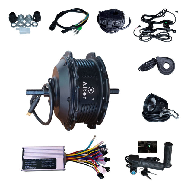 ALTER 36V 250W (002S PRO) CYCLE HUB MOTOR KIT (SINGLE SPEED) - Alter Bikes