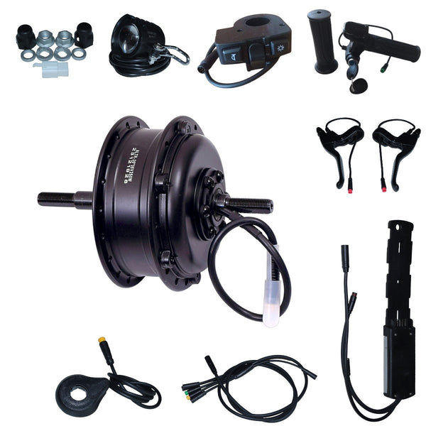 ALTER 36V 250W (016 PRO) CYCLE HUB MOTOR KIT | 3 LEVEL PAS | ALL WATERPROOF CONNECTORS (MULTI SPEED) - Alter Bikes
