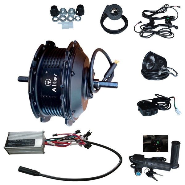 ALTER 36V 250W (002S) CYCLE HUB MOTOR KIT (BLACK) Alter Bikes