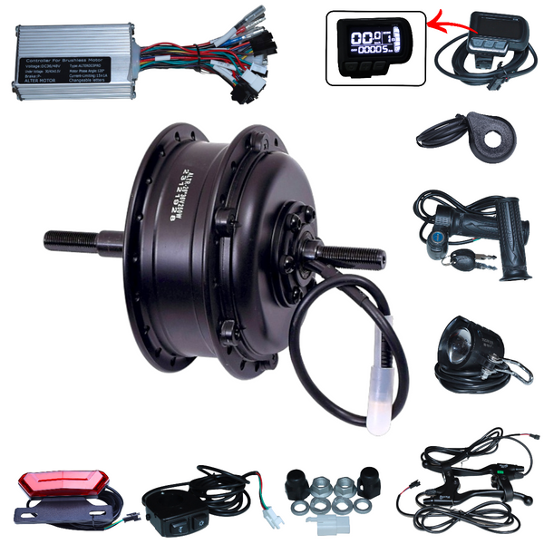 ALTER 36V 250W (003 PRO) CYCLE HUB MOTOR KIT (BLACK) Alter Bikes