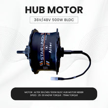 ALTER 36V/48V 500W (005) FAT TYRE CYCLE HUB MOTOR KIT Alter Bikes