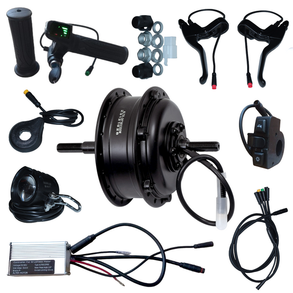 ALTER 36V 250W (013 PRO) CYCLE HUB MOTOR KIT | 12 MAGNETS PAS | ALL WATERPROOF CONNECTORS (MULTI SPEED) Alter Bikes