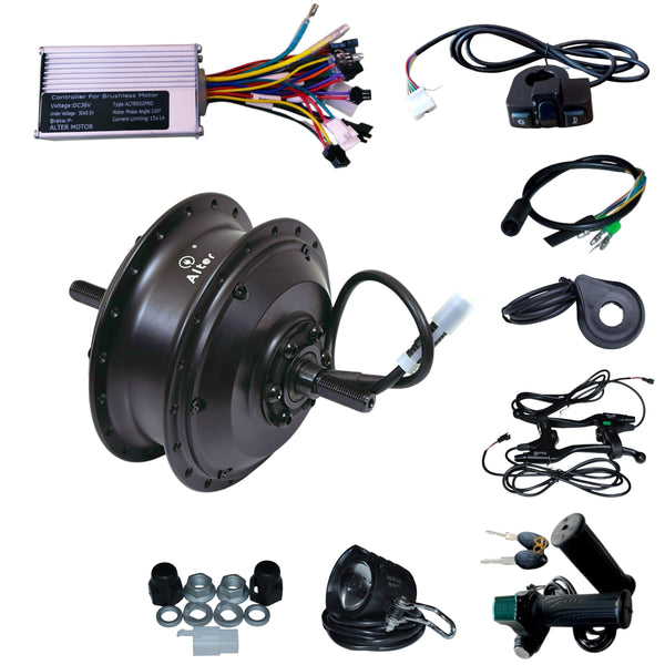 ALTER 38/48V 350W (035 PRO) CYCLE HUB MOTOR KIT , BLACK [3 SPEED MODES {LMH}] Alter Bikes