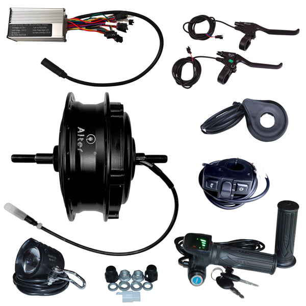 ALTER 36V 350W (036 PRO) CYCLE HUB MOTOR KIT, BLACK Alter Bikes