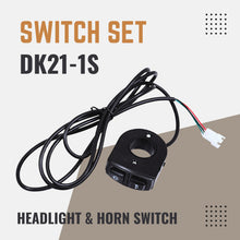 ALTER DK21-1S Headlight Horn Switch Set E-Bike Push Rocker Black Alter Bikes