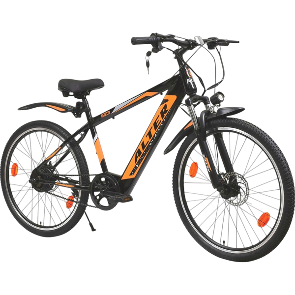 ALTER 26" 013 PRO MODEL ELECTRIC CYCLE | PAS WITH 3 CONTROL MODES | WATERPROOF WIRING | 95% PRE ASSEMBLED WITH CHARGER (GOLDEN, 7.8AH) Alter Bikes