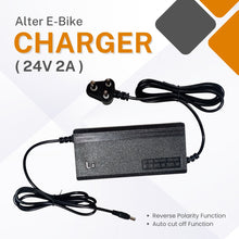 24V 2A (ROUND - PIN) Smart E - Bike Charger with Reverse Polarity Function & Auto cut off Function, Output Voltage / Current: 29.4V - Alter Bikes