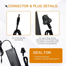 24V 2A (ROUND - PIN) Smart E - Bike Charger with Reverse Polarity Function & Auto cut off Function, Output Voltage / Current: 29.4V - Alter Bikes
