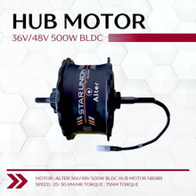 ALTER 36V/48V 500W (005 PRO) FAT TYRE CYCLE HUB MOTOR KIT Alter Bikes