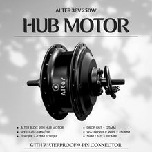 ALTER 36V 250W (003 PRO-I) CYCLE HUB MOTOR KIT Alter Bikes