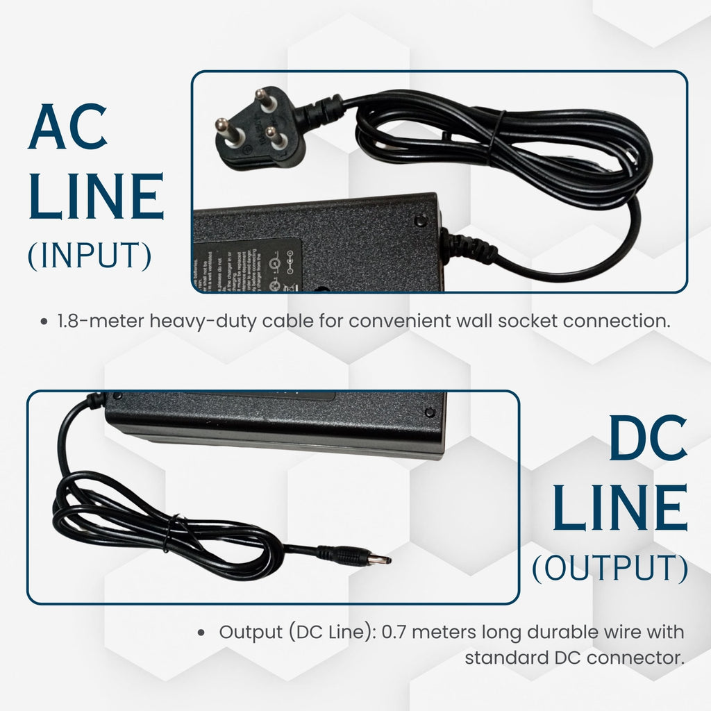 48V 3A (ROUND-PIN) Smart E-Bike Charger with Reverse Polarity Function ...