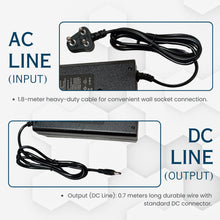 48V 3A (ROUND - PIN) Smart E - Bike Charger with Reverse Polarity Function & Auto cut off Function, Output Voltage / Current: 54.6V - Alter Bikes