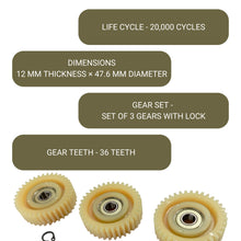 ALTER Integrated Nylon Gear for Fat Hub Motor- 36 Teeth (Set of 3) Alter Bikes