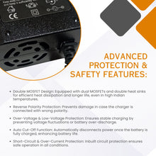24V 2A (ROUND-PIN) Smart E-Bike Charger with Reverse Polarity Function & Auto cut off Function, Output Voltage / Current: 29.4V Alter Bikes