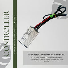 ALTER 36V 250W (IN-014 PRO) CYCLE HUB MOTOR KIT(MULTI SPEED) {ALL CONNECTORS ARE WATERPOOF} Alter Bikes