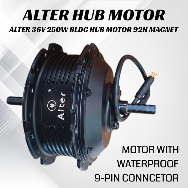 Alter Metal 36V250W (001Pro) Cycle Hub Motor Kit-Black Alter Bikes