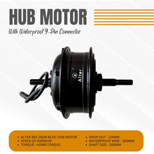 ALTER 36V 250W (002S) CYCLE HUB MOTOR KIT (MULTI SPEED) Alter Bikes