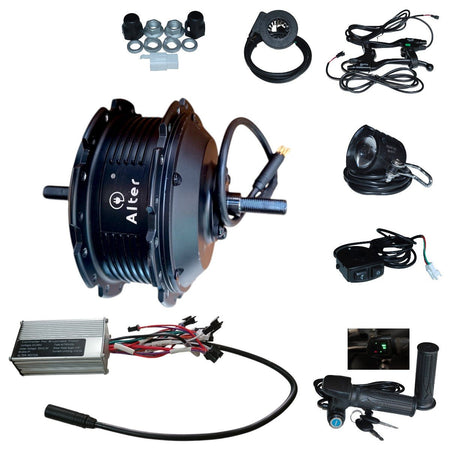 ALTER (002S) 36V 250W CYCLE HUB MOTOR KIT (SINGLE SPEED) - Alter Bikes