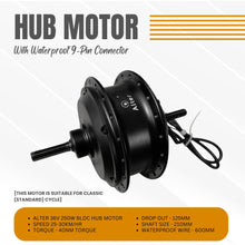ALTER 002S 40H (40 HOLES) 36V 250W CYCLE HUB MOTOR KIT - Alter Bikes