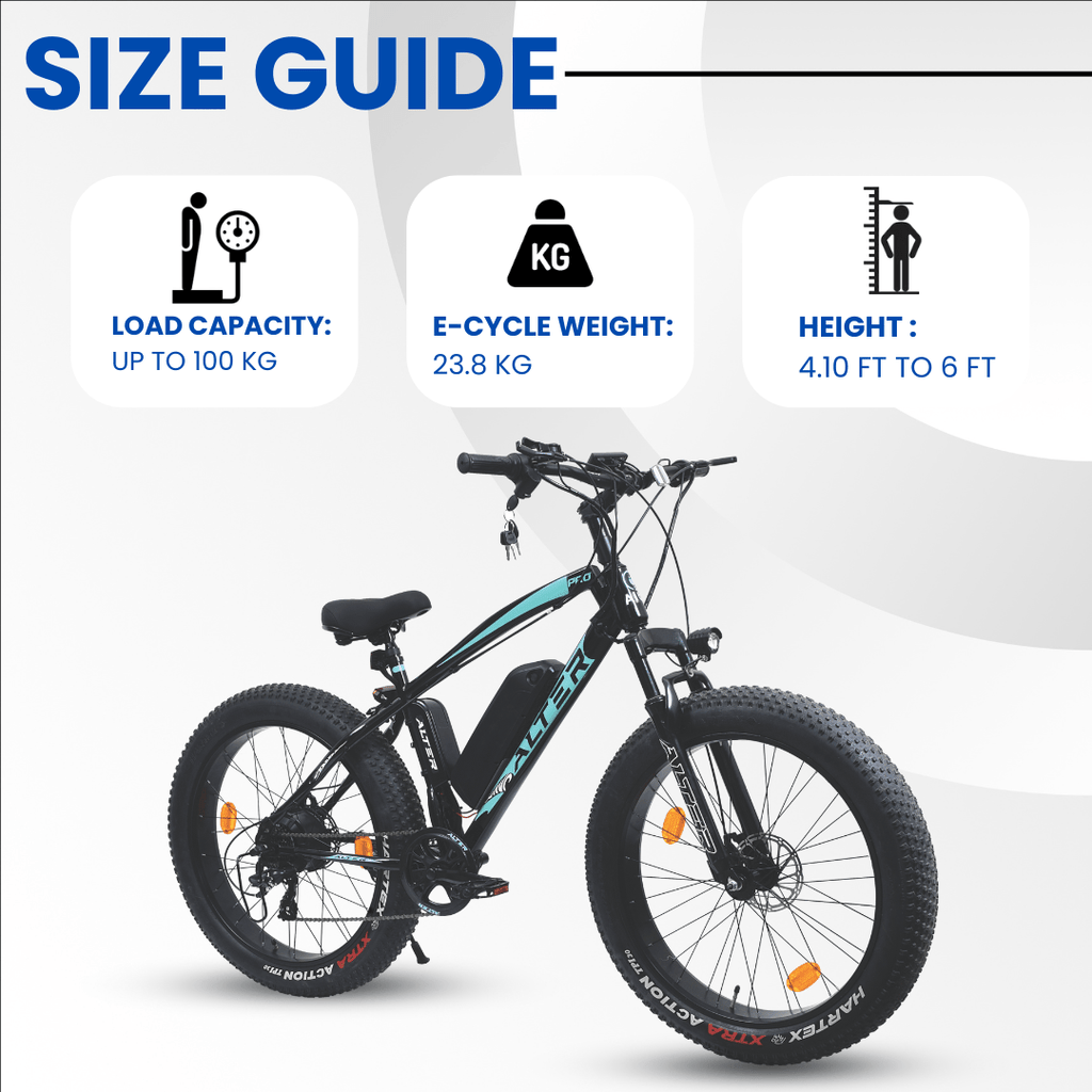 electric bicycle in india under 10000 Alter 26" 002S Electric Cycle – Powerful, Stylish & Ready to Ride! – Alter Bikes