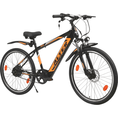 ALTER 26" 013 PRO MODEL ELECTRIC CYCLE | PAS WITH 3 CONTROL MODES | WATERPROOF WIRING | 95% PRE ASSEMBLED WITH CHARGER (GOLDEN, 10.4AH) - Alter Bikes