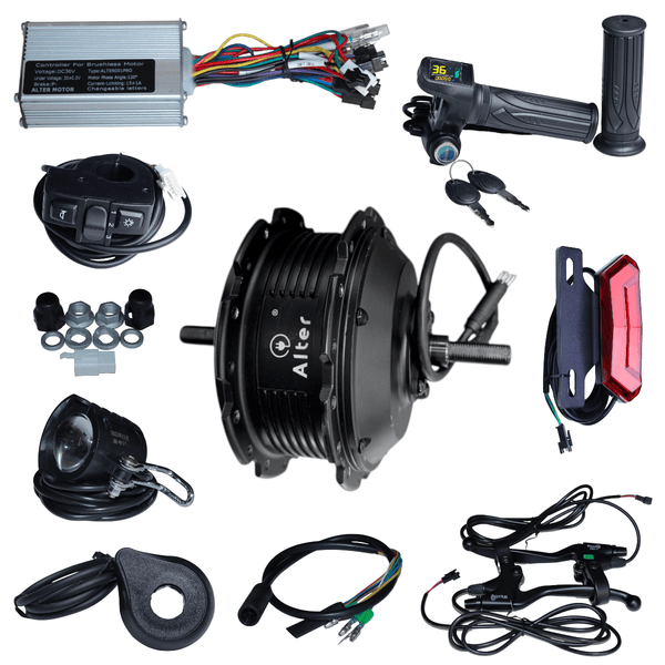 ALTER 36V 250W (001 PRO) CYCLE HUB MOTOR KIT (SINGLE SPEED) - Alter Bikes