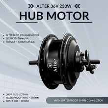 ALTER 36V 250W (001 PRO) CYCLE HUB MOTOR KIT (SINGLE SPEED) - Alter Bikes