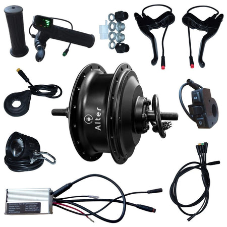 ALTER 36V 250W (013 PRO) CYCLE HUB MOTOR KIT | 12 MAGNETS PAS | ALL WATERPROOF CONNECTORS (SINGLE SPEED) - Alter Bikes