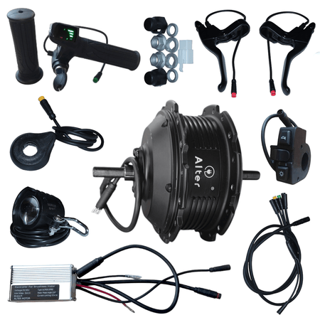 ALTER 36V 250W (013 PRO) CYCLE HUB MOTOR KIT | 12 MAGNETS PAS | ALL WATERPROOF CONNECTORS (SINGLE SPEED) - Alter Bikes