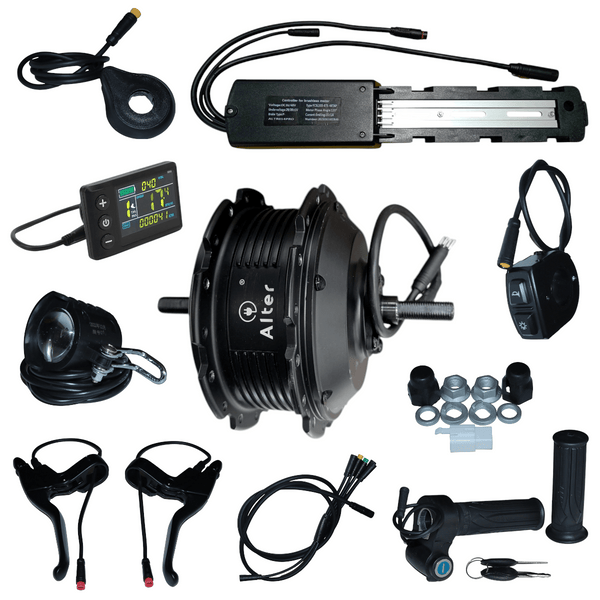 ALTER 36V 250W (014 - WP) CYCLE HUB MOTOR KIT(SINGLE SPEED) {ALL CONNECTORS ARE WATERPOOF} - Alter Bikes