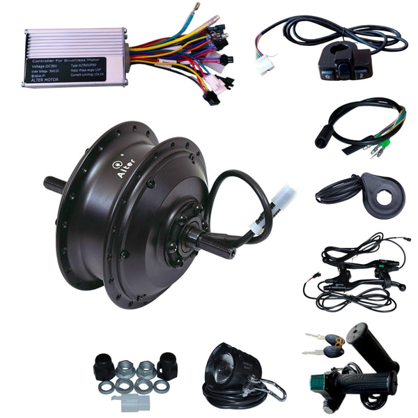 ALTER 38/48V 350W (035 PRO) CYCLE HUB MOTOR KIT , BLACK [3 SPEED MODES {LMH}] - Alter Bikes