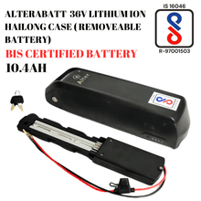 ALTERABATT 36V 10.4AH LITHIUM ION HAILONG CASE BATTERY {REMOVABLE} BATTERY {BIS CERTIFIED} - Alter Bikes