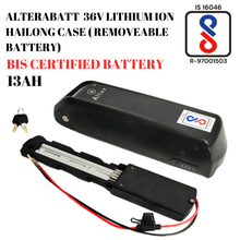 ALTERABATT 36V 13AH LITHIUM ION HAILONG CASE BATTERY {REMOVABLE} BATTERY {BIS CERTIFIED} - Alter Bikes