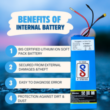 ALTERABATT 36V 7.8AH LITHIUM ION SOFT PACK {NON REMOVABLE} BATTERY {BIS CERTIFIED} Alter Bikes